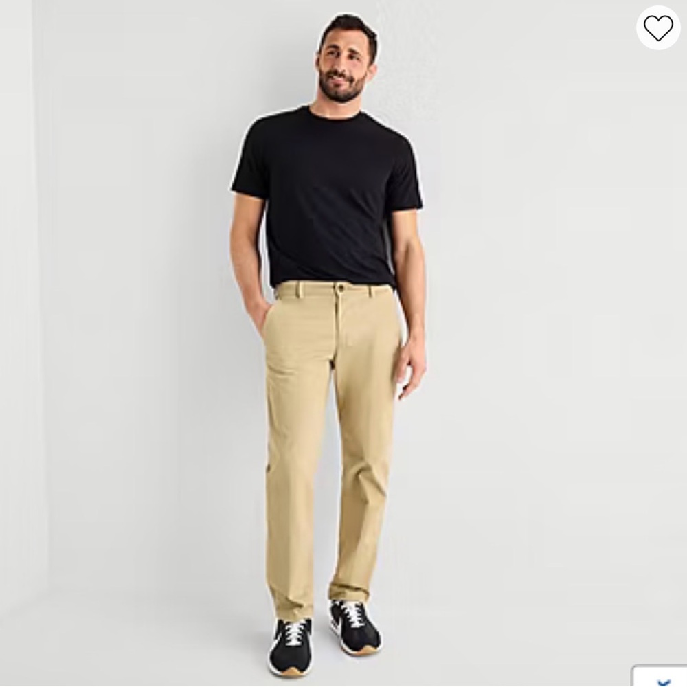 St. John's Bay Men's Straight Chinos in Khaki